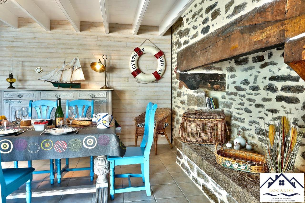 Localise - M3A La Maison Du Pecheur Au Guilvinec - Chambres Vue Mer - A 20M De La Mer Situee A La Pointe De Men Meur - Tout A Pied, Plage, Port, Centre, Commerces, Marche - Wifi Inclus - Linge De Lit Inclus - Jardin Clos - En Option , Menage Et Servi Exterior photo