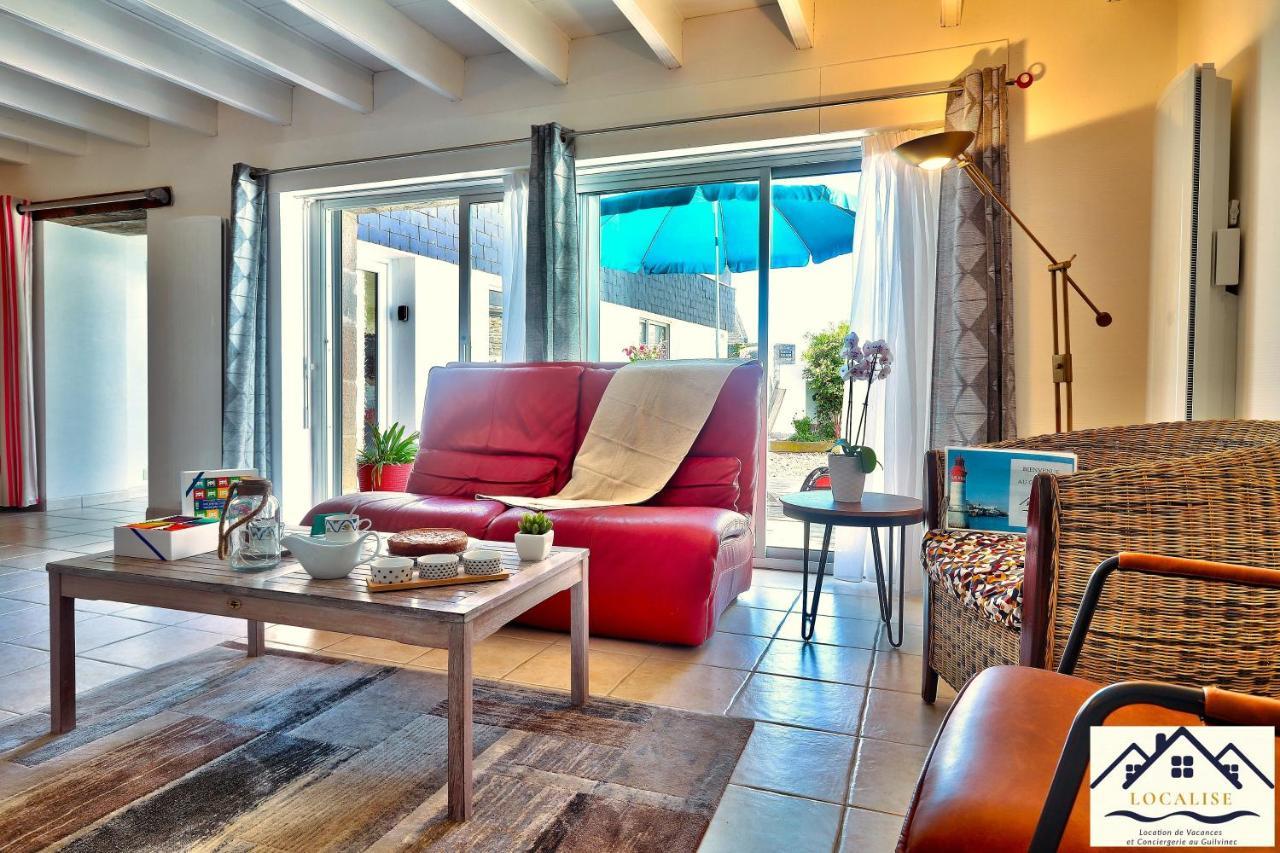 Localise - M3A La Maison Du Pecheur Au Guilvinec - Chambres Vue Mer - A 20M De La Mer Situee A La Pointe De Men Meur - Tout A Pied, Plage, Port, Centre, Commerces, Marche - Wifi Inclus - Linge De Lit Inclus - Jardin Clos - En Option , Menage Et Servi Exterior photo